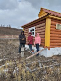 Проведение санитарной очистки и текущего ремонта Субаргана Пандито хамбо ламы Ж. Гомбоева.